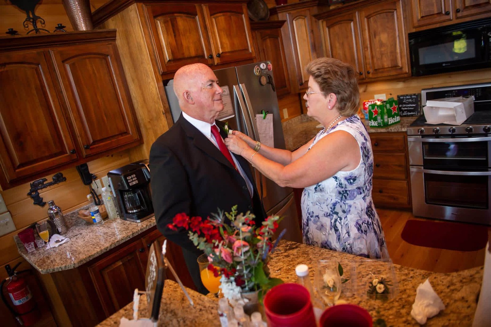 Tom and Nancy together at home